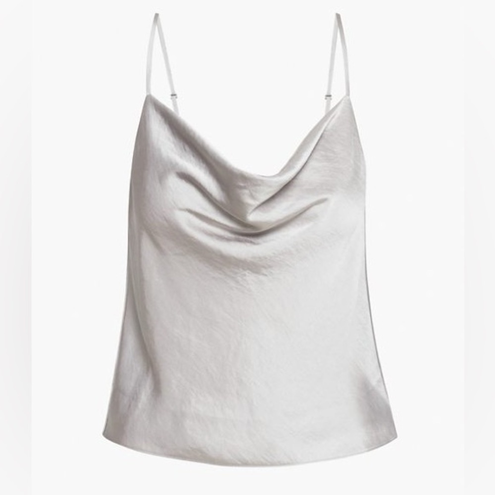 Aritzia Wilfred Only Cowlneck Camisole in Ashen
